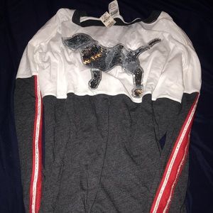 Long sleeved pink shirt